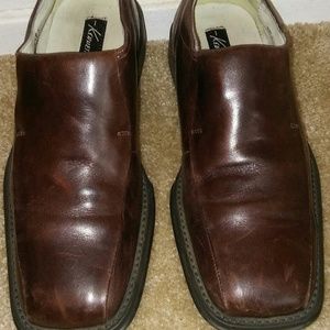 Men$ Kenneth Cole NY Sleek Racing Brown Leather Dr